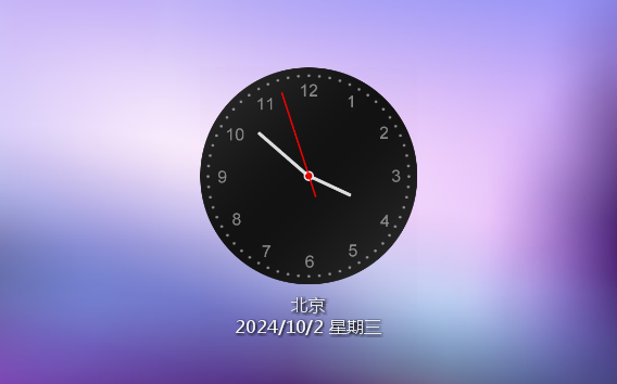 如何自定义时钟时区的标题？